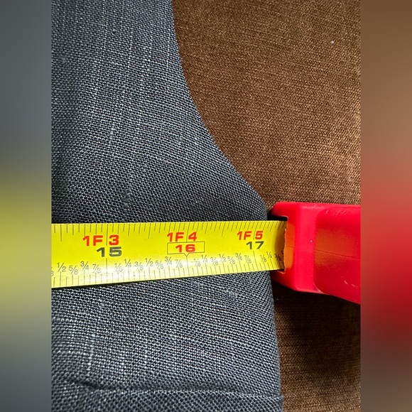 Sake Black 100% Linen Sleeveless Dress Thick Material SZ 10 - Picture 14 of 16